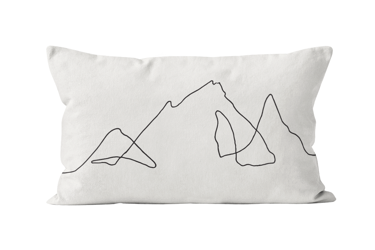 Coussin canapé déco montagne