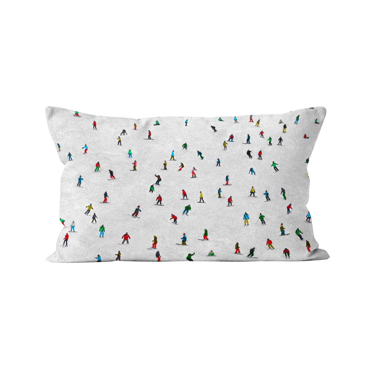 Coussin canapé montagne skieur