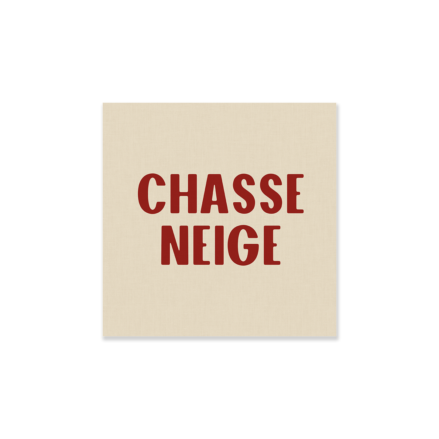 Tableau mural chasse neige