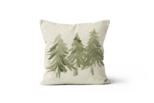 Coussin Sapins, illustration de sapins 