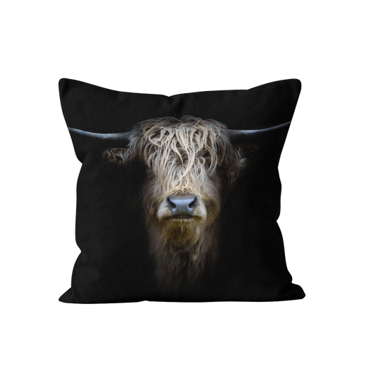 Coussin vache des Highlands
