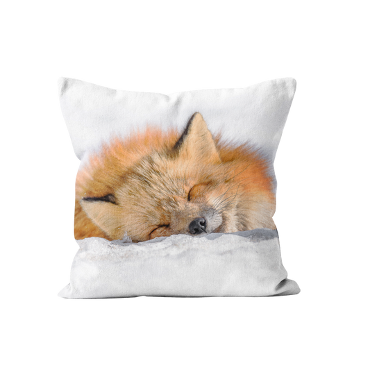 Coussin Renard carré en velours