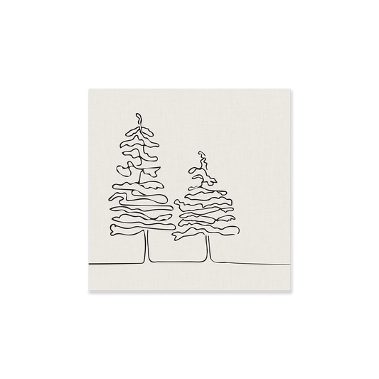Tableau sapins ligne