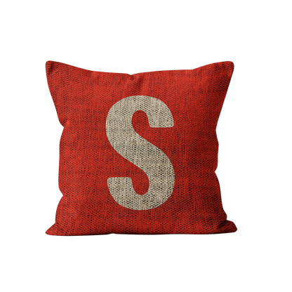 Coussin lettre déco montagne SKI