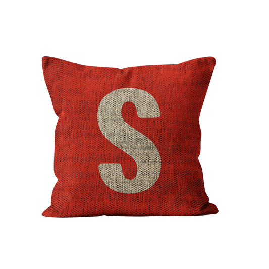 Coussin lettre déco montagne SKI