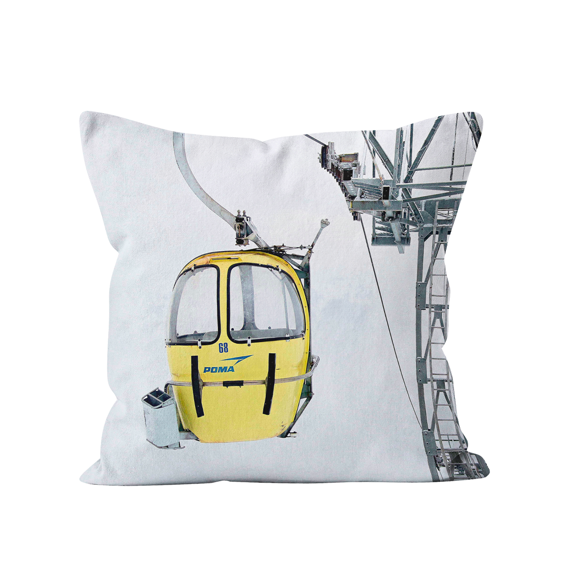 Coussin cabine jaune ski