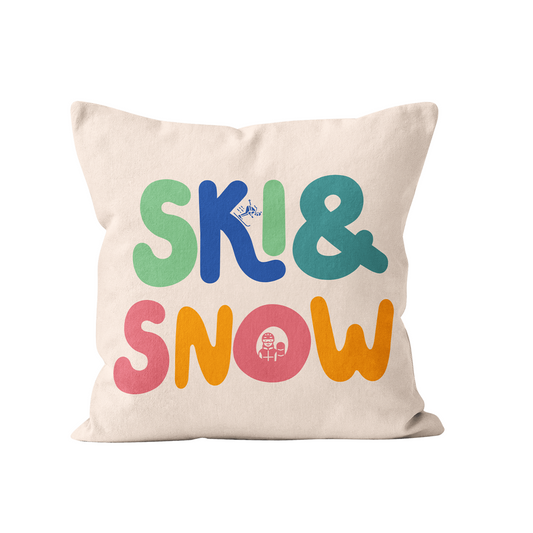 Coussin déco ski&snow