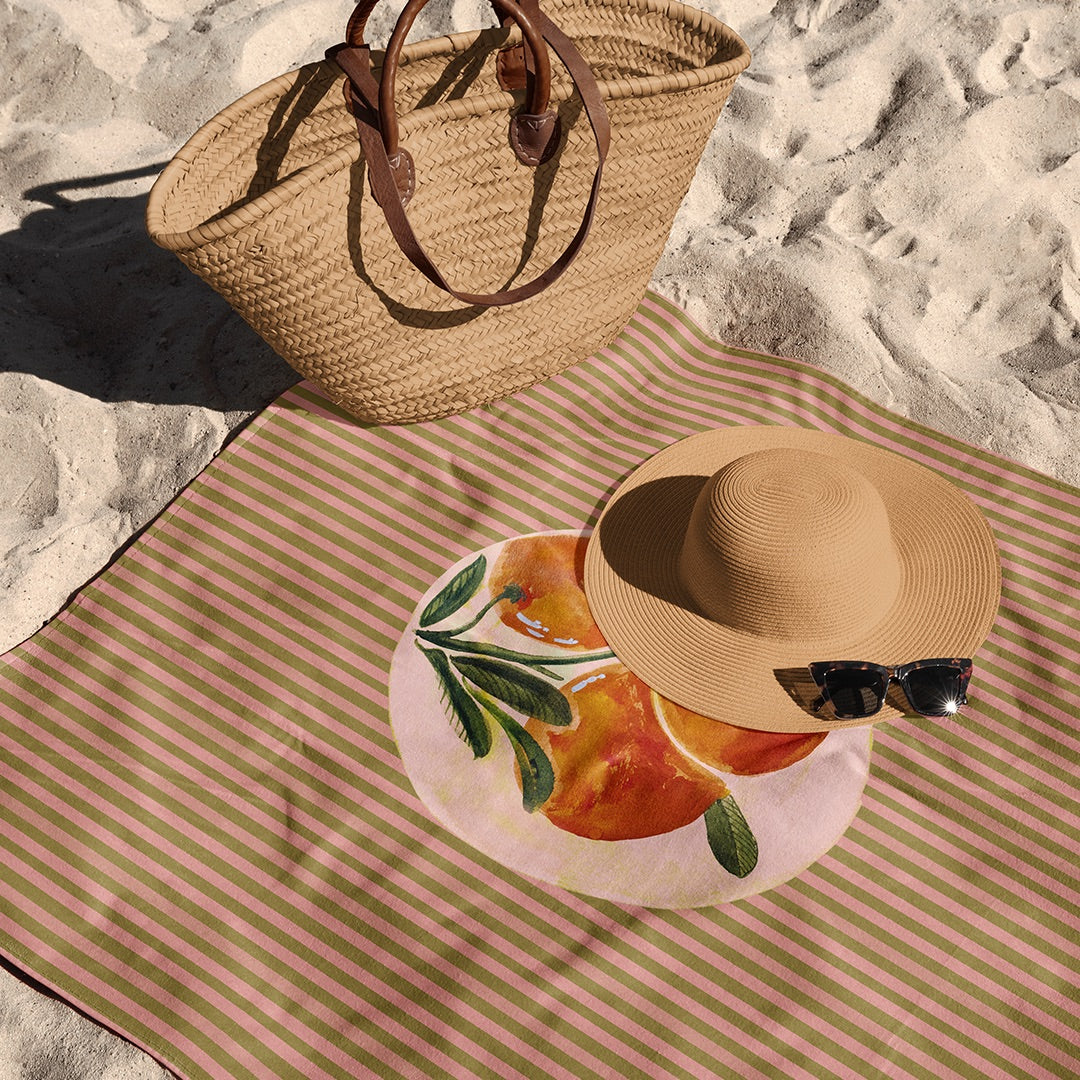 Serviette de Plage Motif Oranges