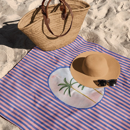 Serviette de Plage Motif Palmiers