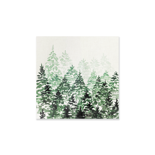 Tableau peinture aquarelle forêt