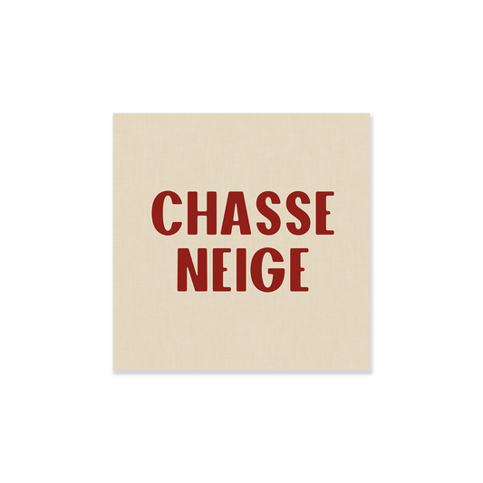 Tableau mural chasse neige