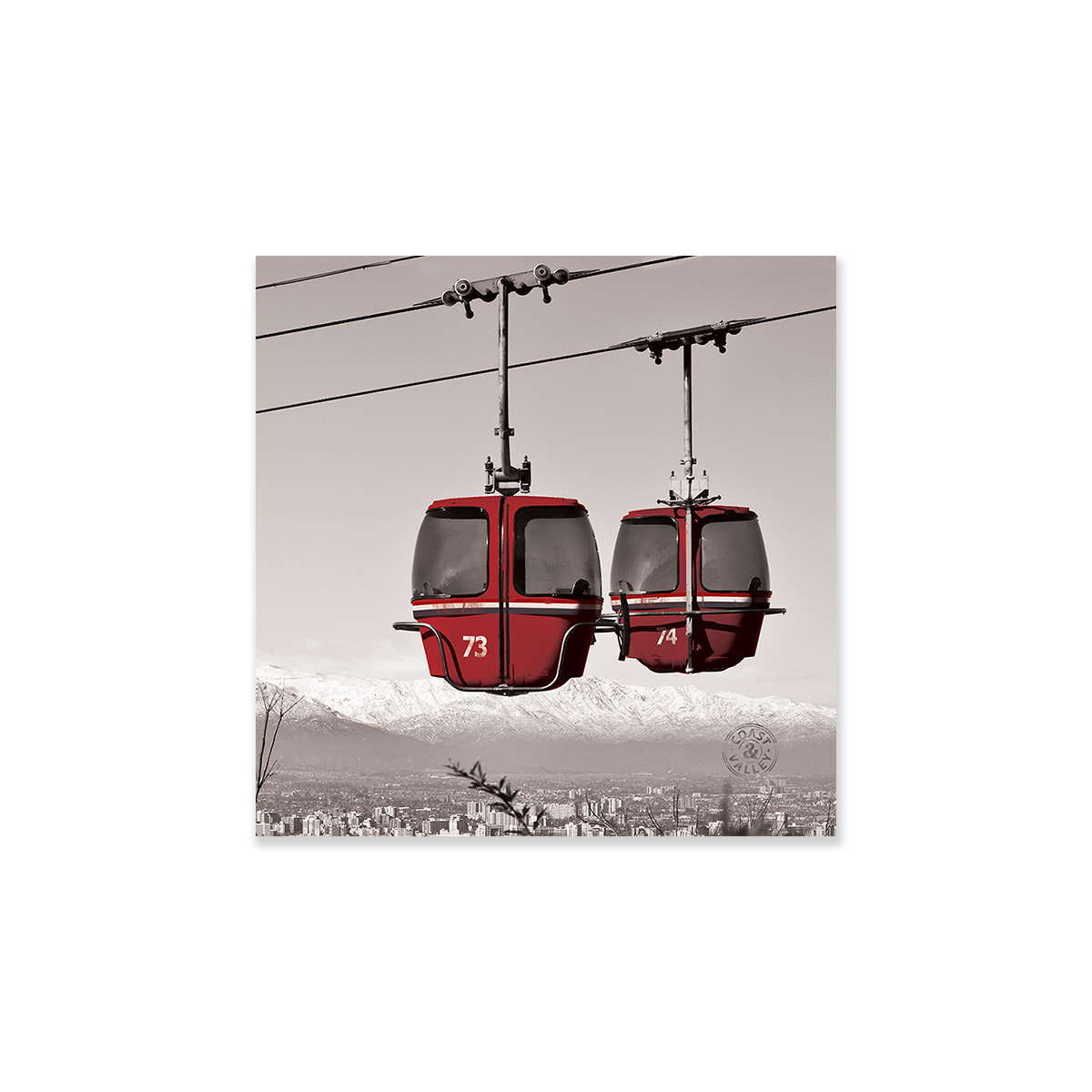 Tableau cabine de ski