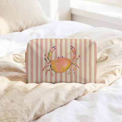 Trousse Motif Crabe Aquarelle